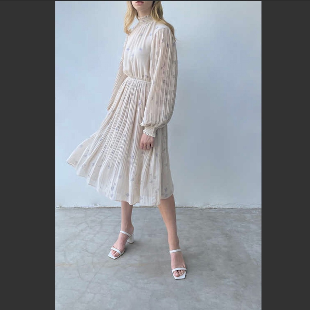 OAK + FORT Floral Chiffon Dress